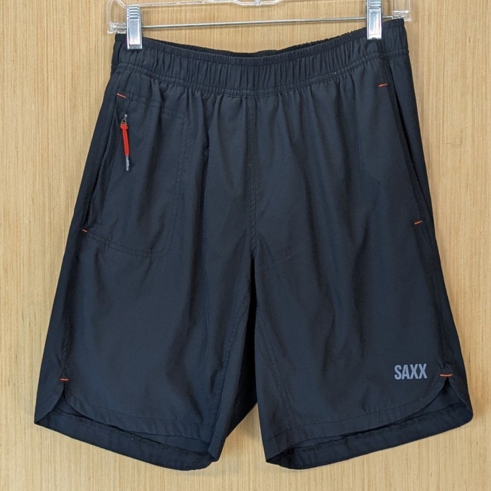 Saxx Gainmaker 2N Shorts 9 Inch Inseam Black BallPark Pouch Mens Size M Gym